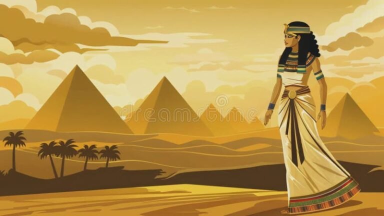 piramides de egipto bajo el sol brillante