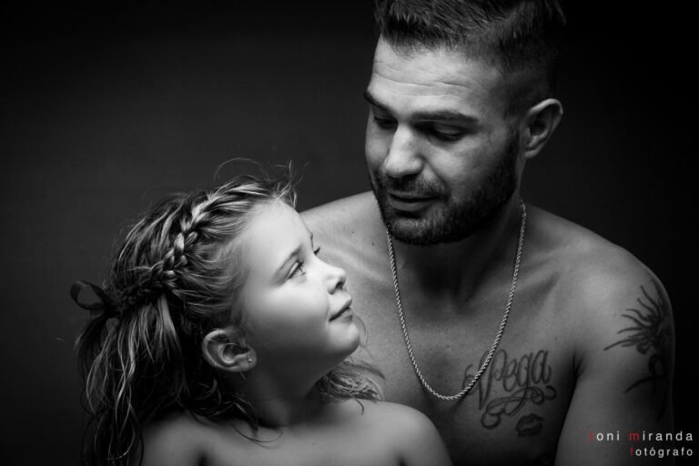 retrato de un padre y su hija