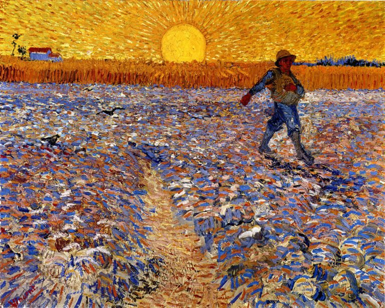 retrato de vincent van gogh en el campo