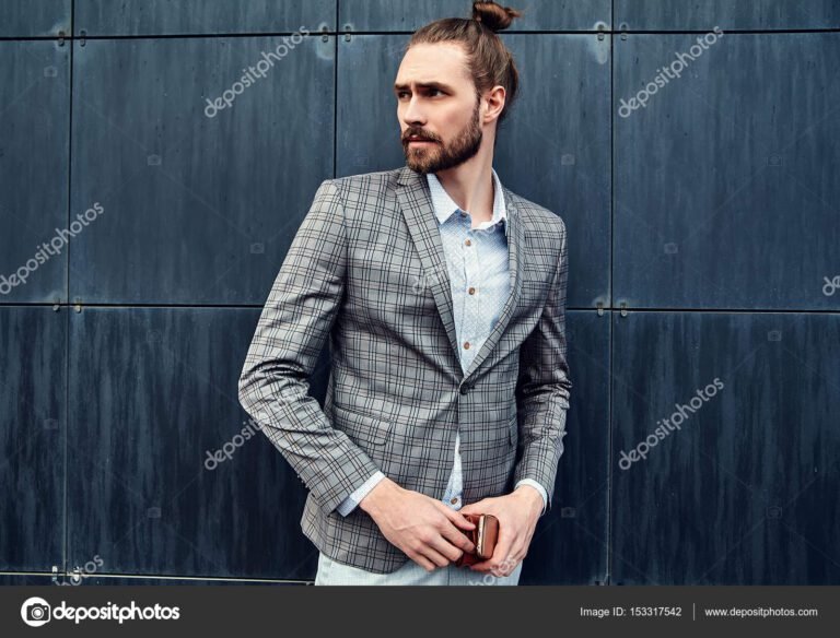 retrato elegante de un modelo masculino