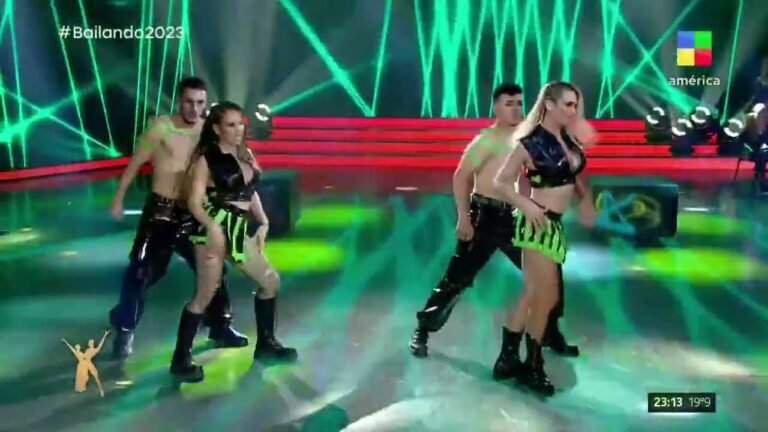 romina uhrig bailando reggaeton en accion