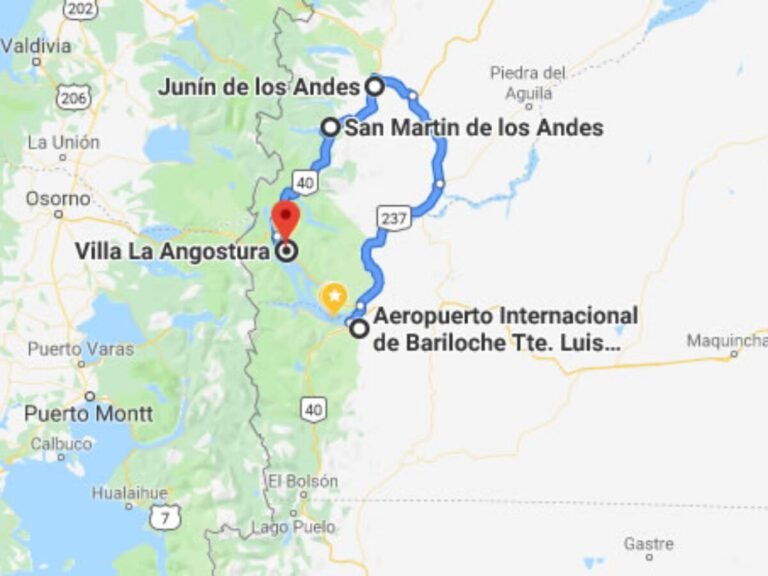 ruta panoramica entre bariloche y villa la angostura