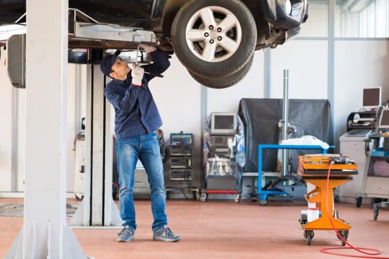 suspension de vehiculos en taller mecanico