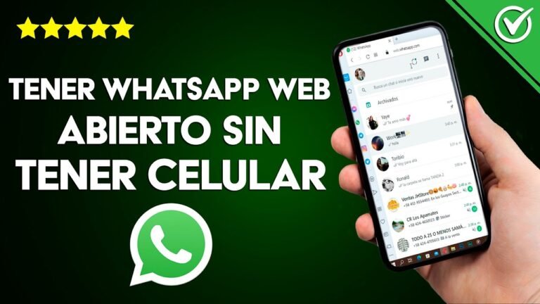telefono con pantalla de whatsapp abierta
