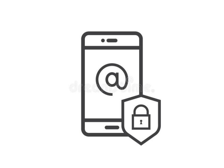 telefono con simbolo de privacidad