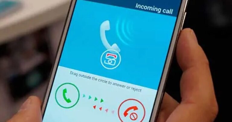 telefono movil mostrando llamada entrante