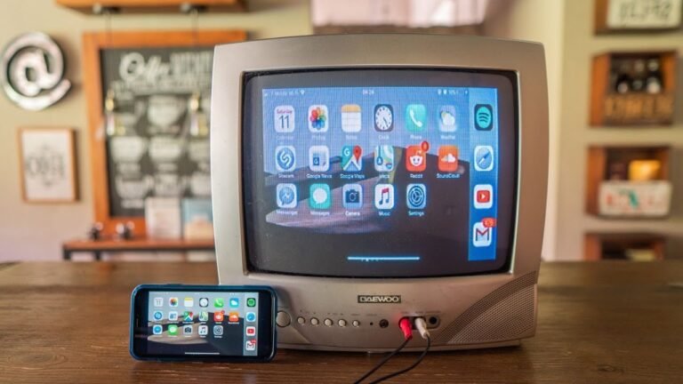 televisor antiguo con conexion a internet