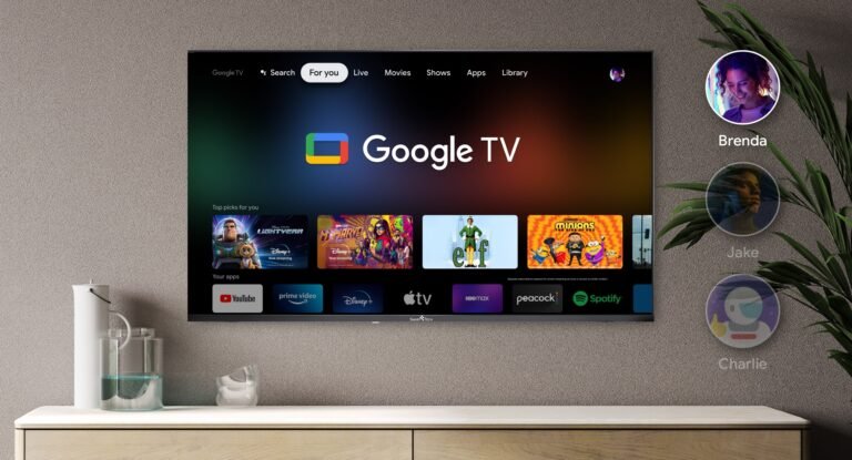 televisor con variedad de canales de streaming