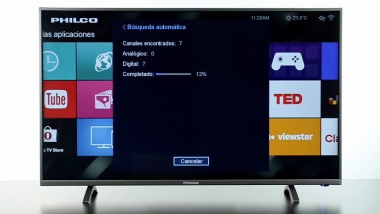 televisor sintonizando canales en argentina