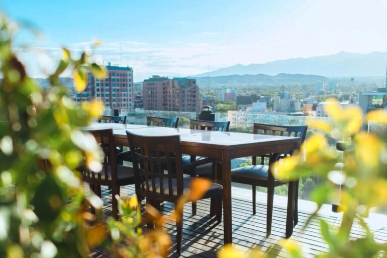 terraza con vista panoramica en mendoza