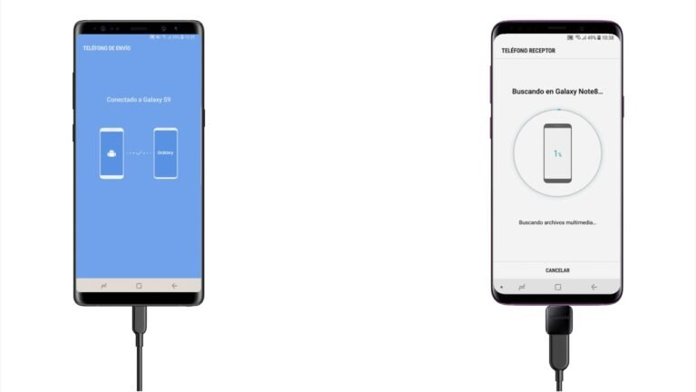 transferencia de datos entre telefonos moviles