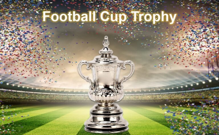 trofeo de futbol brillante y elegante