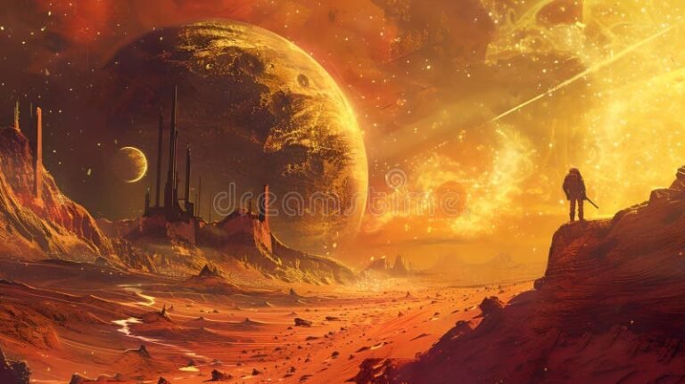 un vasto paisaje de fantasia epica