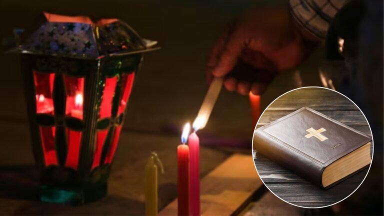 una vela encendida en homenaje a actriz