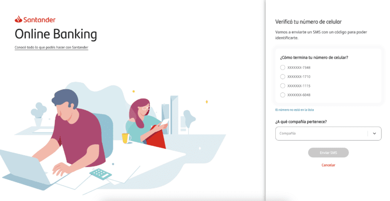 usuario utilizando home banking en laptop