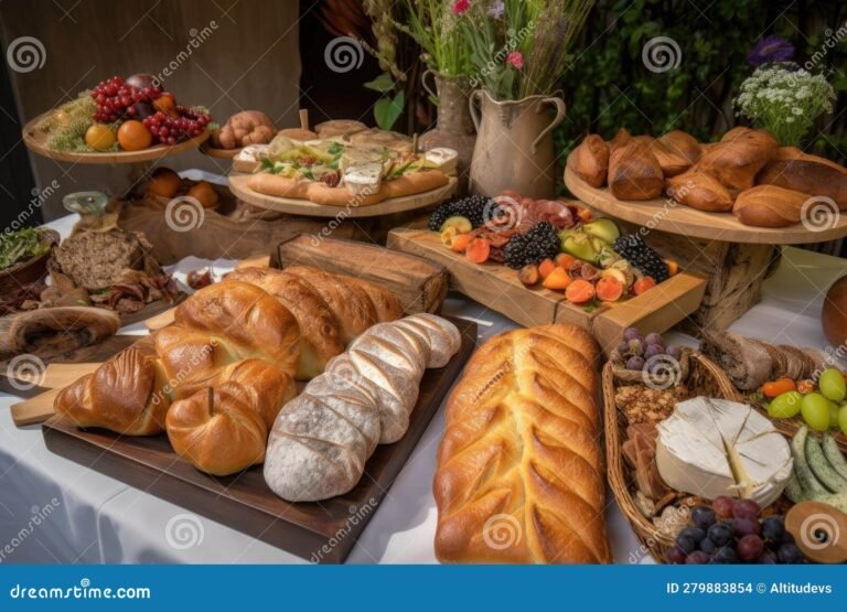 variedad de panes artesanales en una mesa