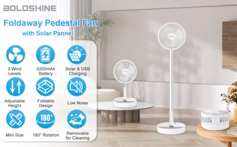 ventilador de pie moderno en ambiente domestico