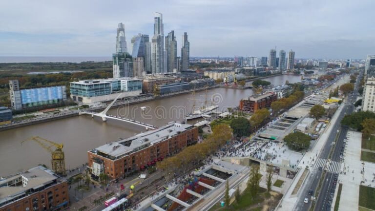 vista panoramica de puerto madero