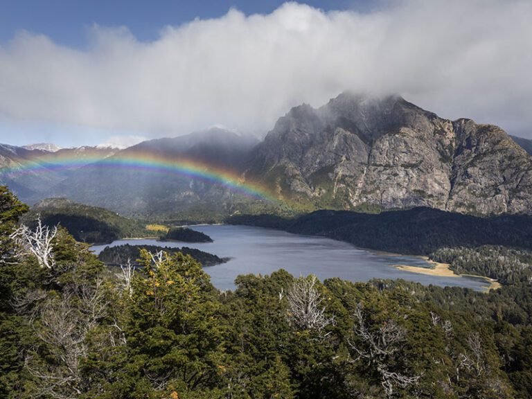 vista panoramica del lago llao llao
