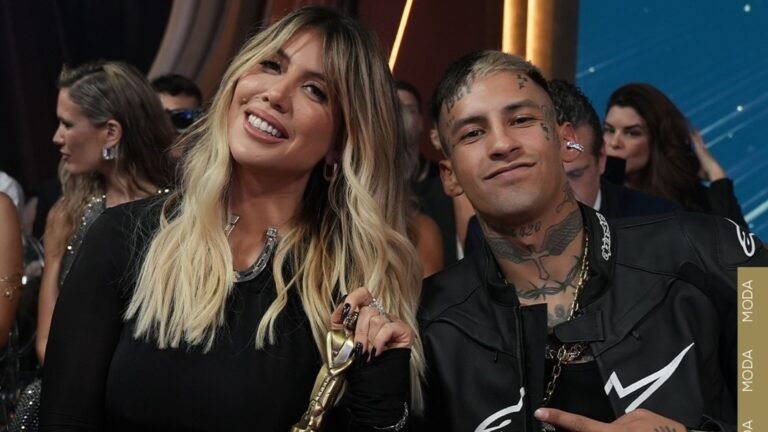 wanda nara en un evento de moda