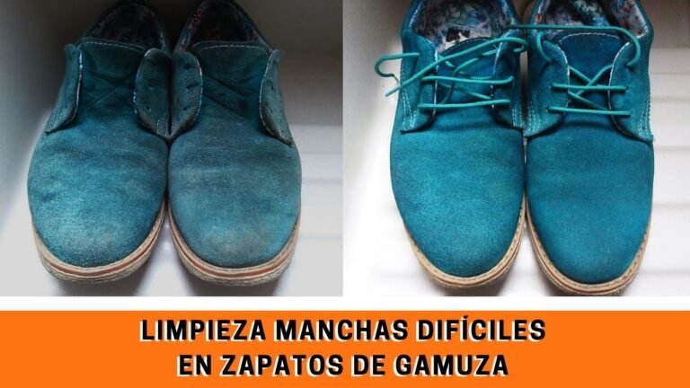 zapatos de gamuza limpios y brillantes